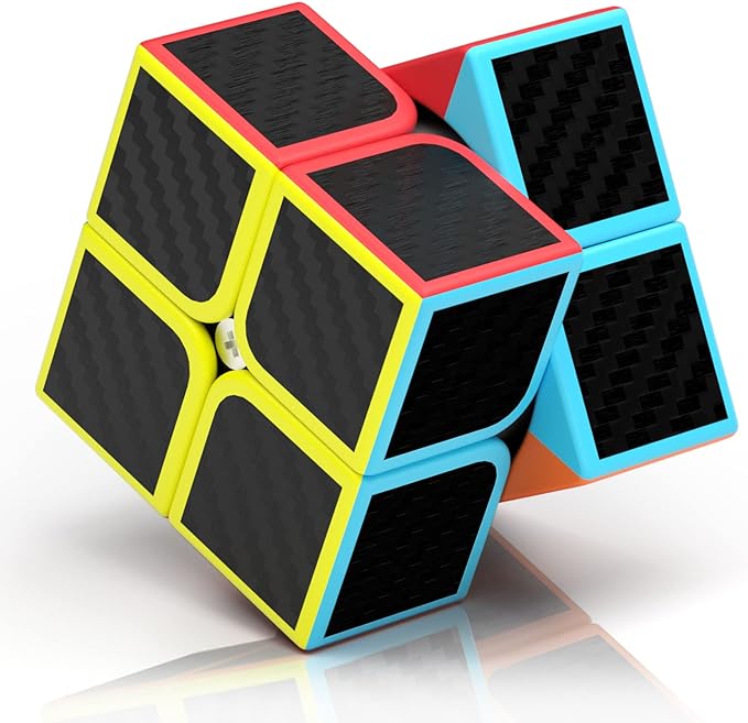 Magic Cube 2x2x2 Carbon Fiber Speed Cube 2x2 Moyu Cube 2*2 Game Puzzle Neo Cubo Magico Toys For Children. 