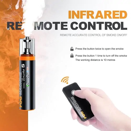 LENSGO Smoke S All-in-One Handheld Professional Fog Machine with Wireless Remote (30W). 
