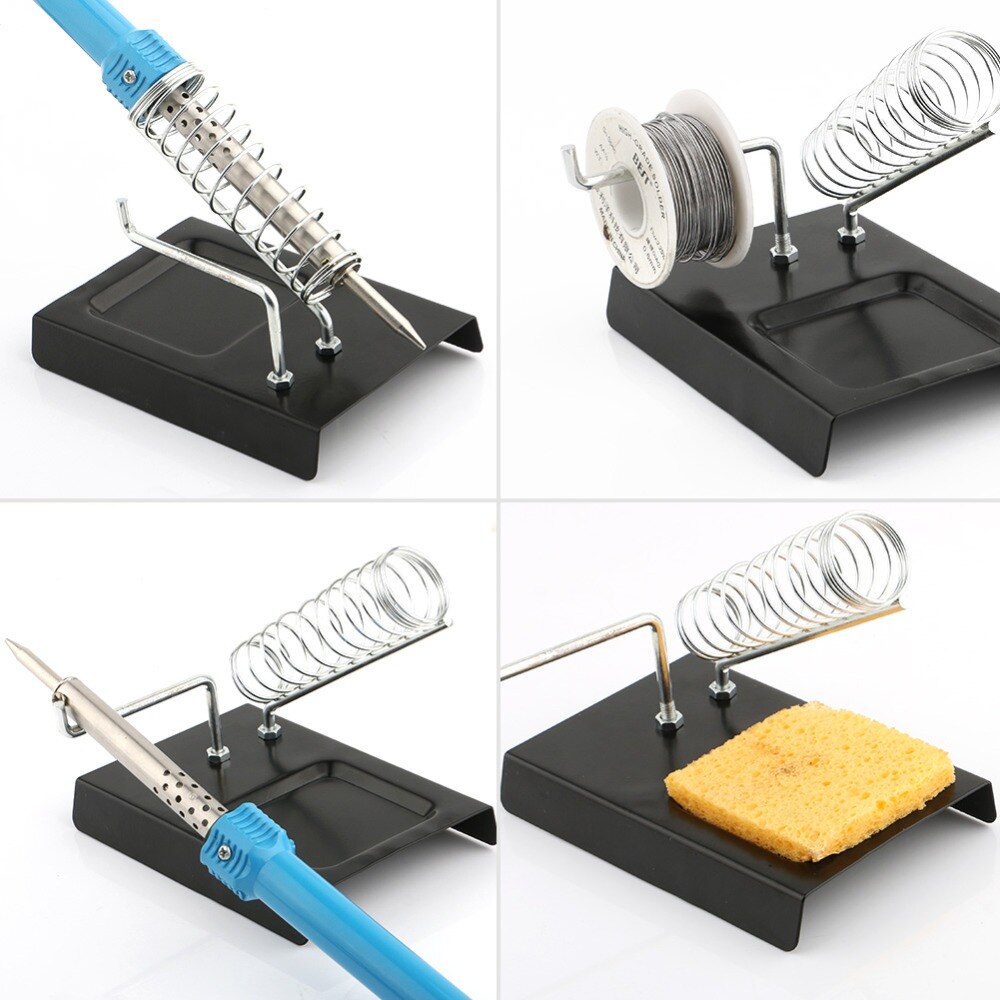 220 Soldering Iron Stand XINFE-NODR-220 Strong Material Circular Metal Iron Stand Soldering Stand Holder With Base Tools Sets Iron Stand For 60W Soldering Iron. 