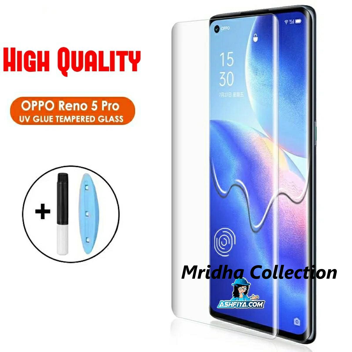 Oppo Find X3 Neo 5G (A+ GRADE) Premium UV Tempered Glass Screen Protector Curved with Liquid Glue and UV Light -Transparent Clear. 