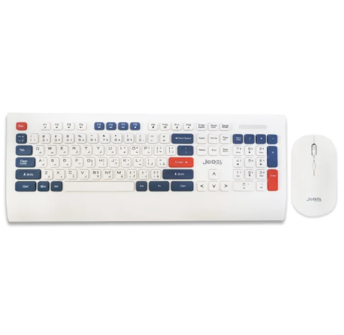 JEDEL-WS671 Wireless Keyboard and Mouse Combo For Better Typing (English). 