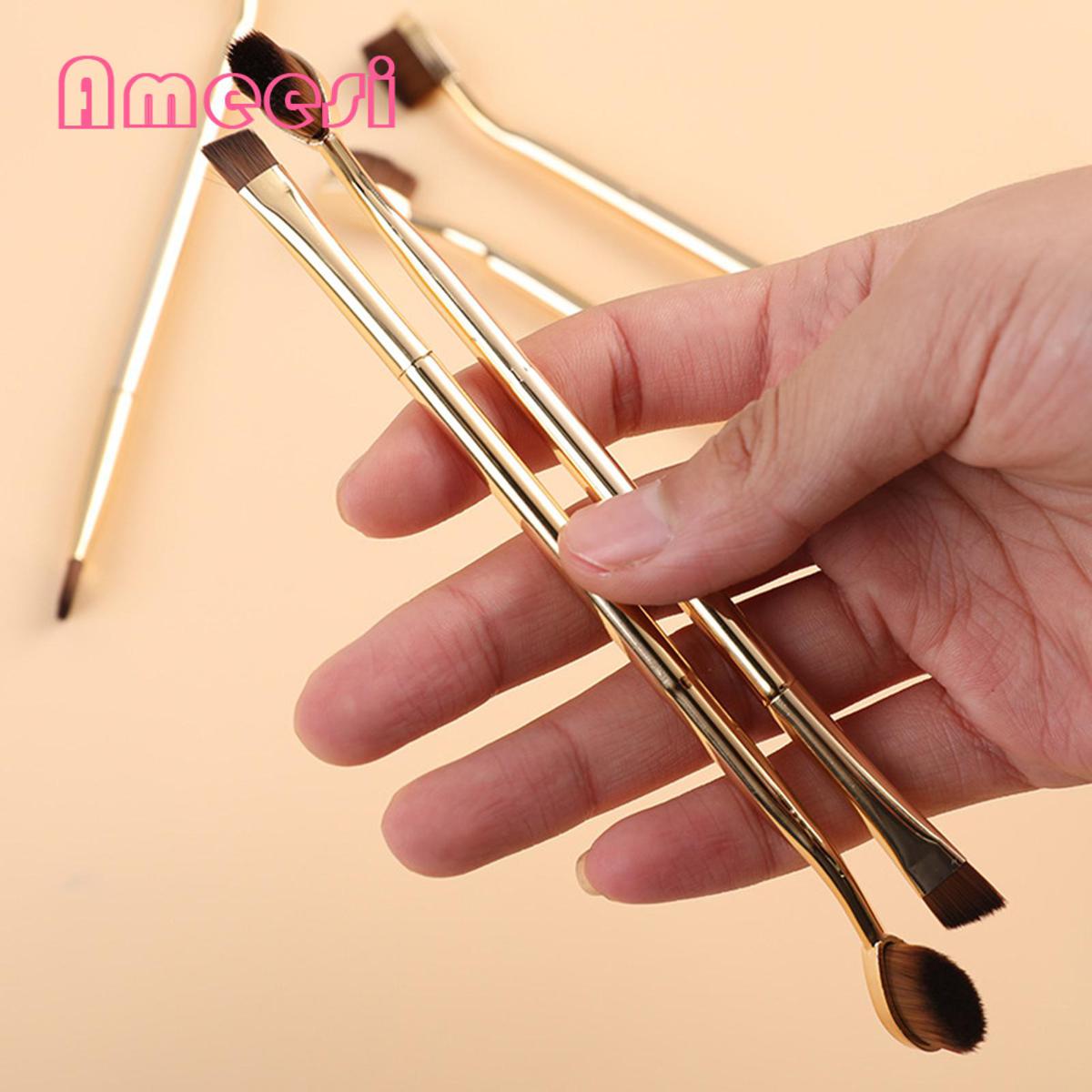 Ameesi Makeup Brush Lint-free Double Headed Multiple Uses Makeup Brush