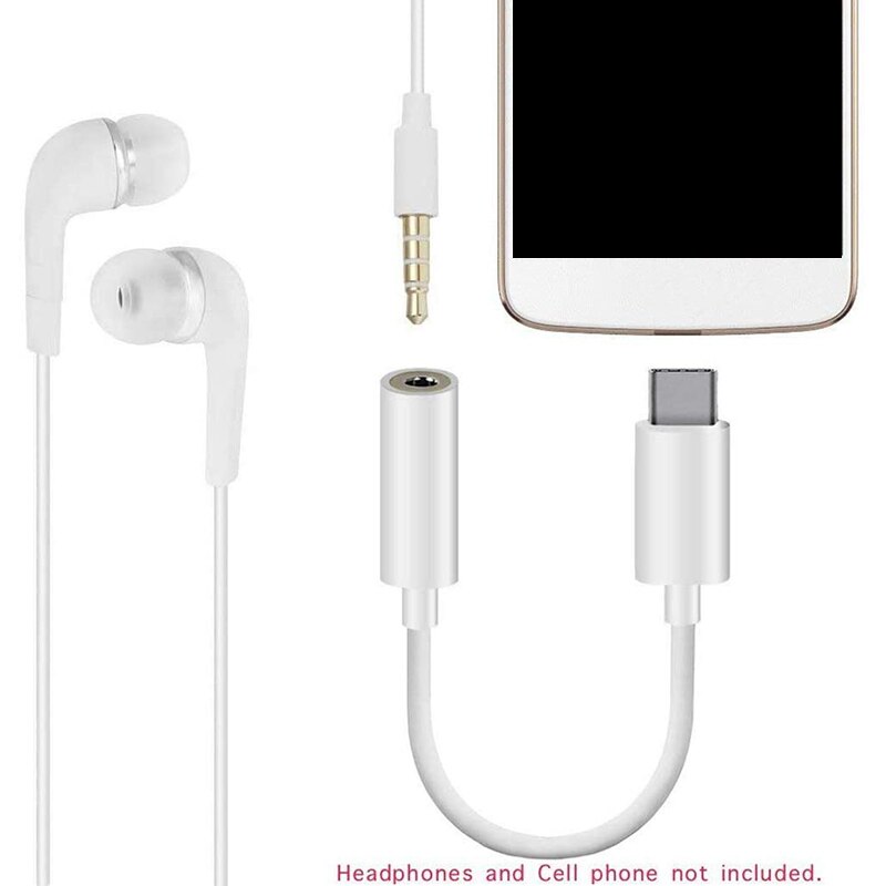 【happy one】USB C to Headphone Jack Adapter,for iPad Pro,Pixel 4 3 2 XL, Galaxy S20 Ultra Flip S20+ Note 10and C Devices. 