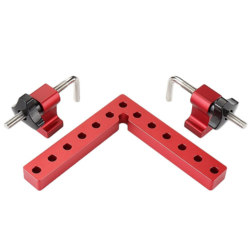 3 Pieces of 120Mm Woodworking Right-Angle Fixture Set Right-Angle Fixing Clamp L-Shaped Auxiliary Fixture