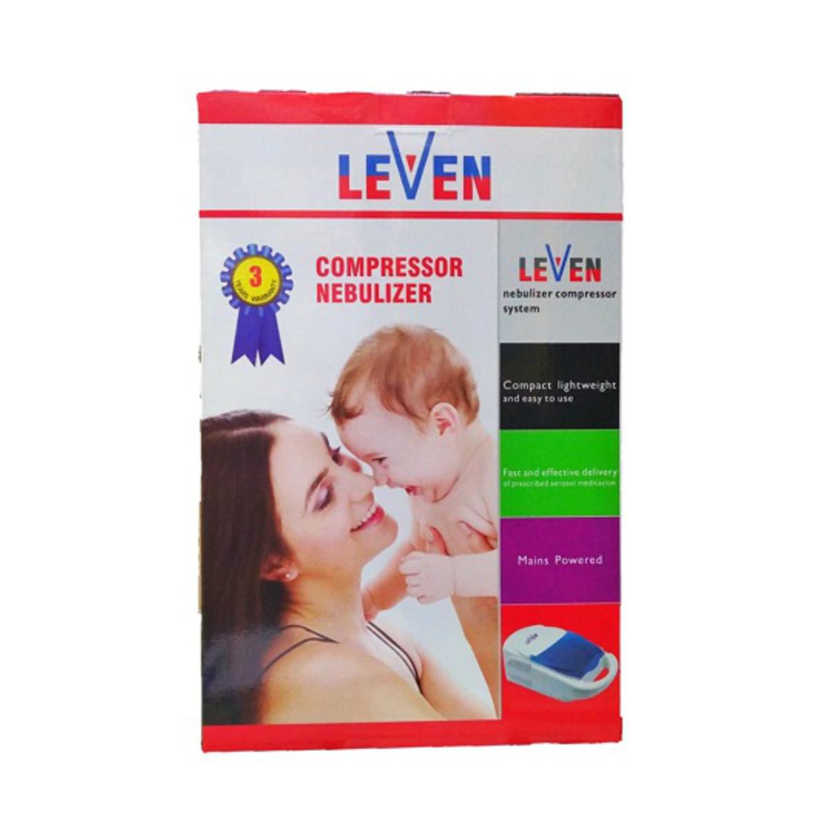 LEVEN Portable Compressor Nebulizar Machine for Child & Adults Nebulization