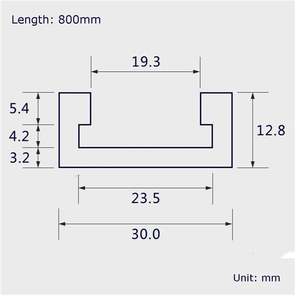 800MM T-Slot Miter Track Jig Fixture T-tracks For Router Woodworking Table Tool. 