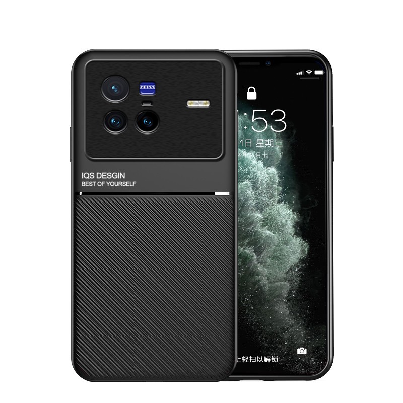Kepuch Cover Magnetic Per Vivo X80 Pro – Custodia In PU Con Piastra Metallica – Verde