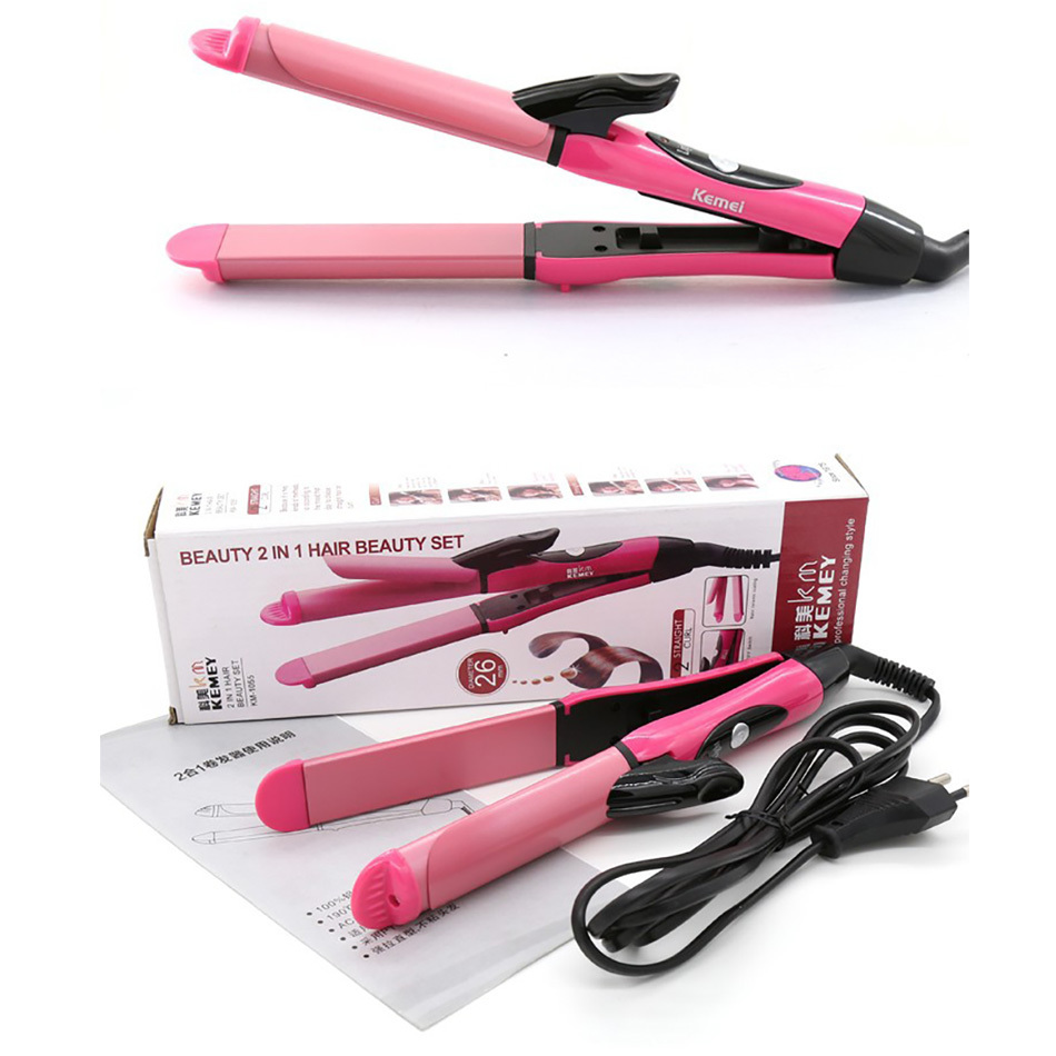 kemei hair straightener 2 in 1