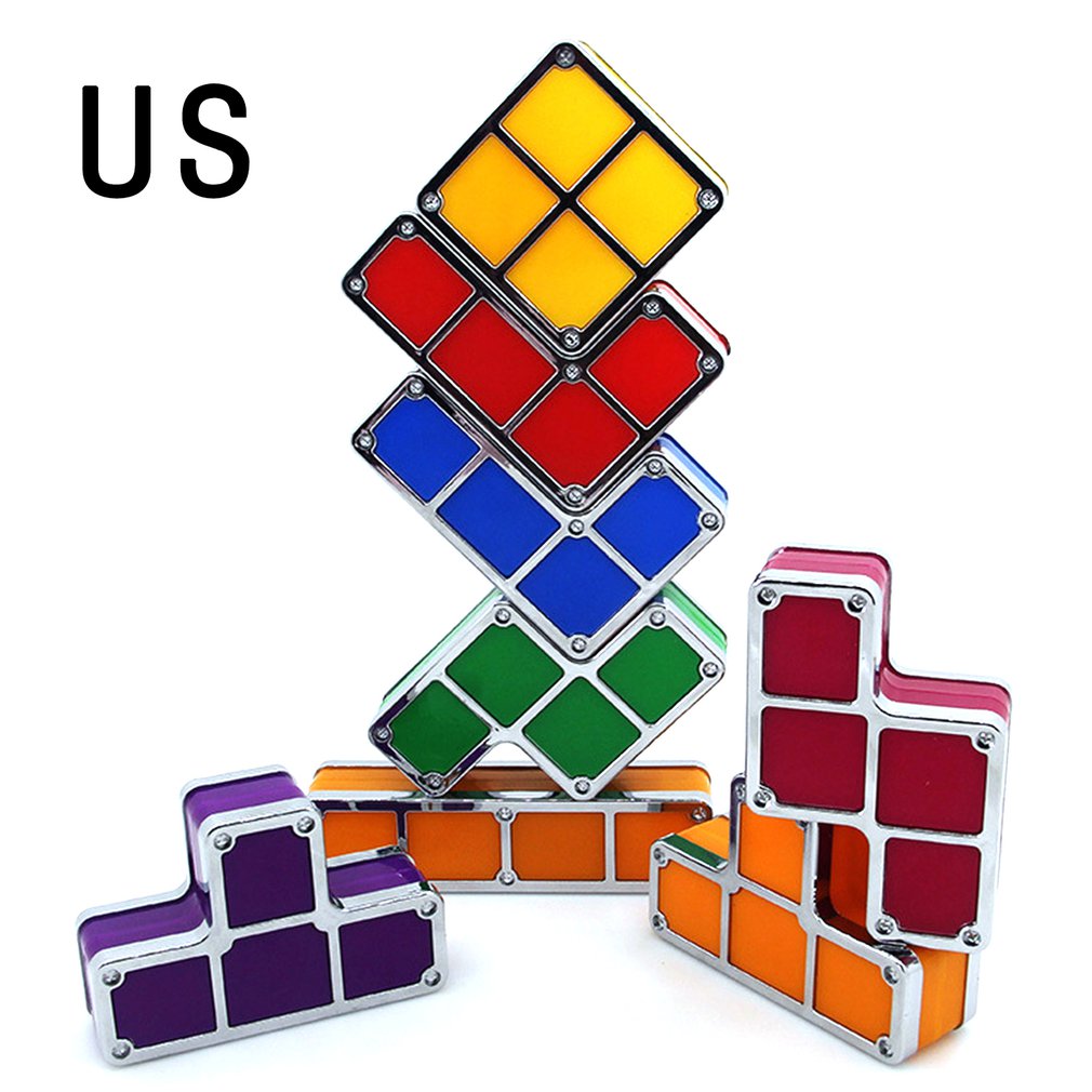 Tetris Lamp Stackable Led Night Light Building Block Lamp Tabletop Ornaments