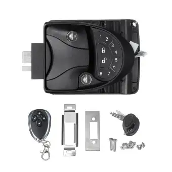 Black Rv Keyless Entry Door Lock Latch Handle Knob Deadbolt New