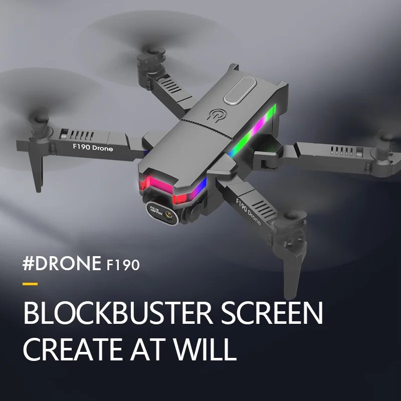 F190 RC Mini Drone with Dual Camera Hd 4k WIFI FPV Fixed Altitude Brushless Motor RC Quadcopter Helicopter. 