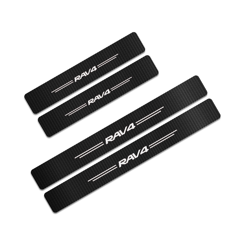 【DATA FROG Global MALL】4PCS/Set For Toyota CHR RAV4 Cruiser Avalon Highlander Mirai Avensis Fortuner Car Door Sill Stickers