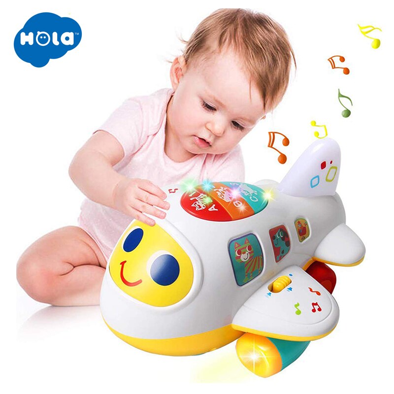HELLO 6103 Baby Toys My First Plane Airplane Toy for Toddlers 0-12 Months Electric Musical Toy with Lights and Sounds Gift - Baby Toys