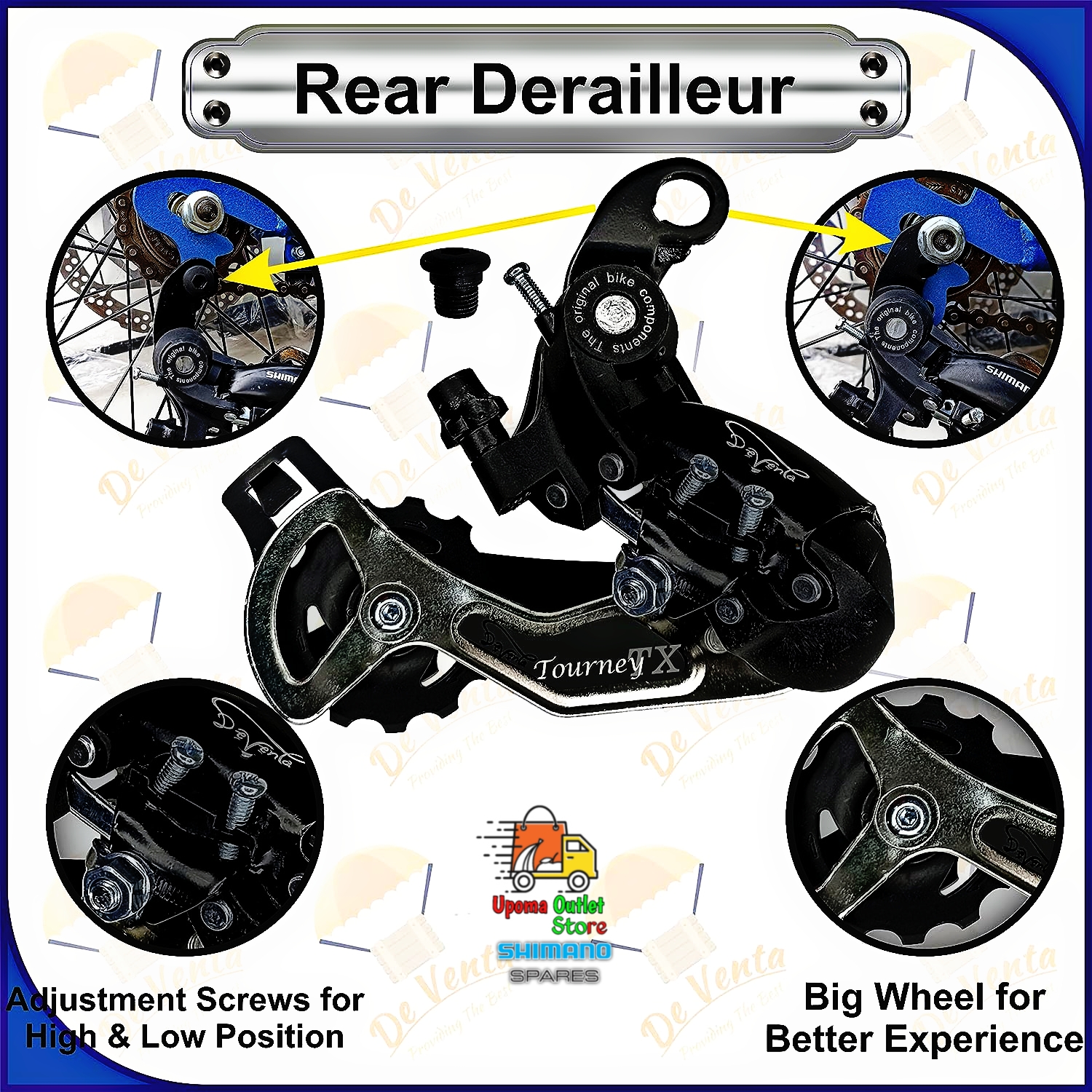 Complete Bicycle Gear Set 21speed, Total 12 Parts  Cycle Gear Kit Set Compatible For All Kind Of Bicycles Upoma Outlet Store. 
