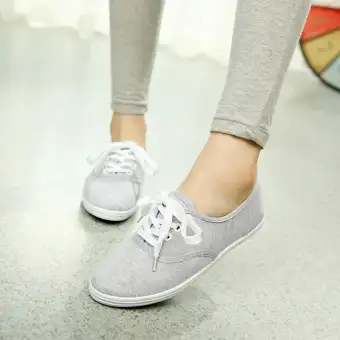 grey plimsolls ladies