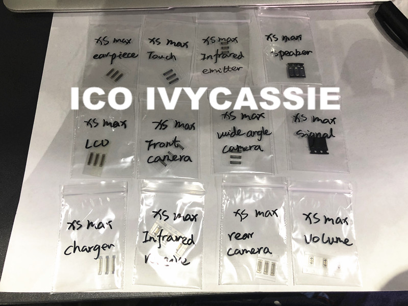 For iPhone XS Max FPC Connector LCD/Touch/Charger/Rear Camera/Front Cam/Volume/Earpiece/Signal Antenna/Battery/Power On/Speaker