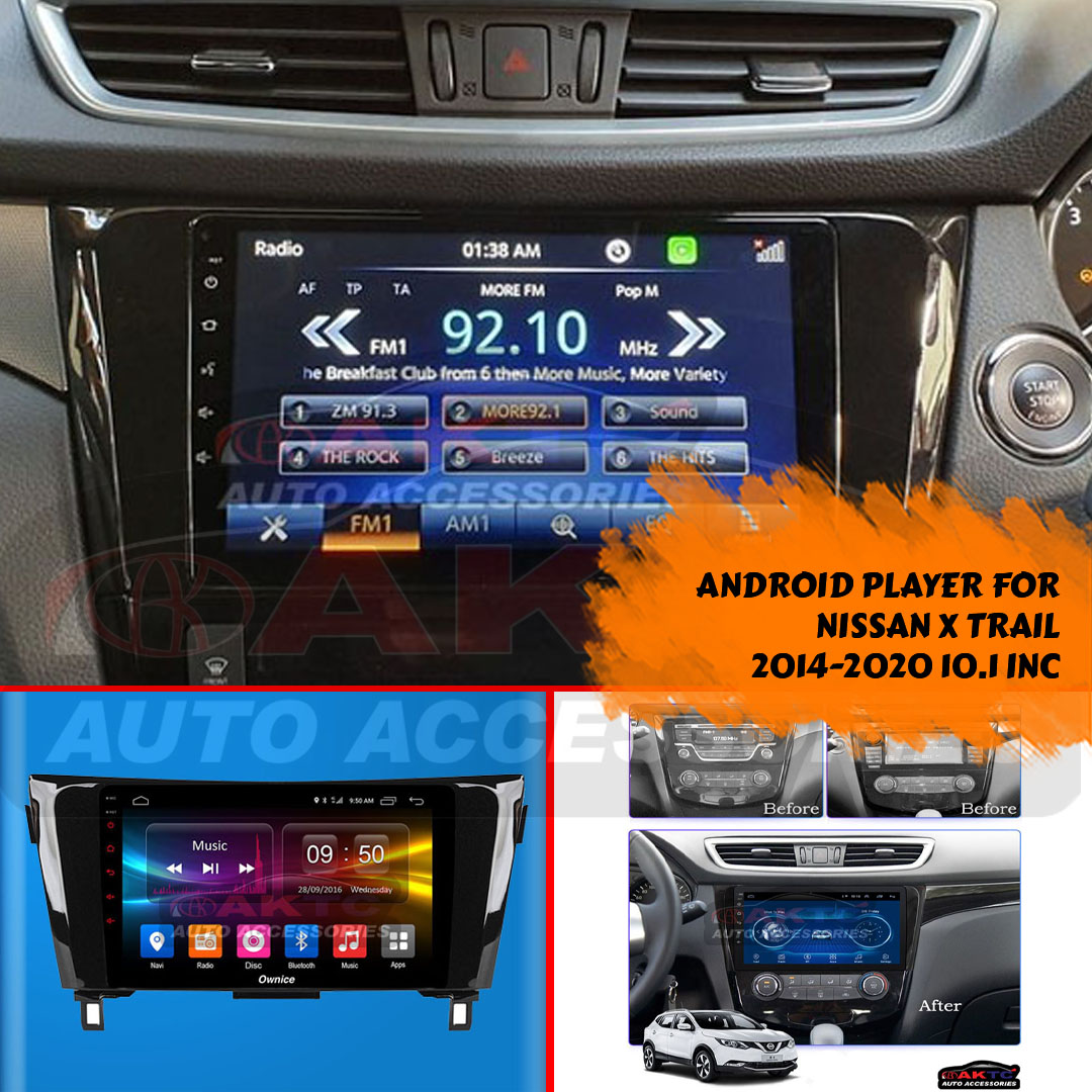 ANDROID PLAYER FOR NISSAN X TRAIL 2014-2020, CAR ANDROID PLAYER. 
