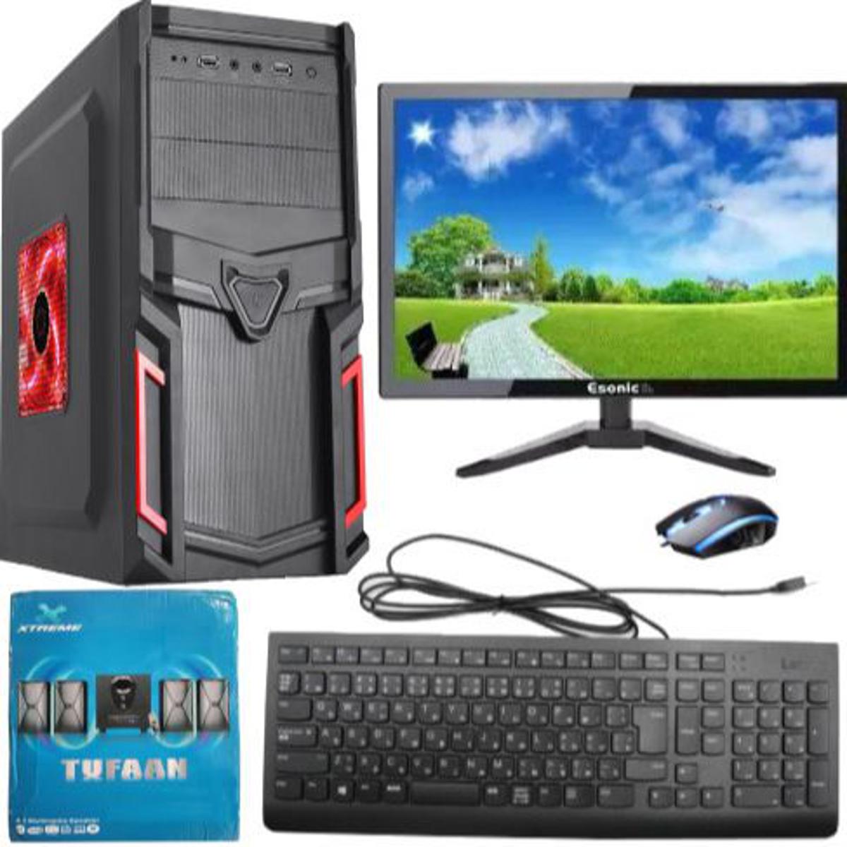 Intel Core I3 RAM 4GB HDD 500GB Monitor 17" Full New Desktop Computer Set.