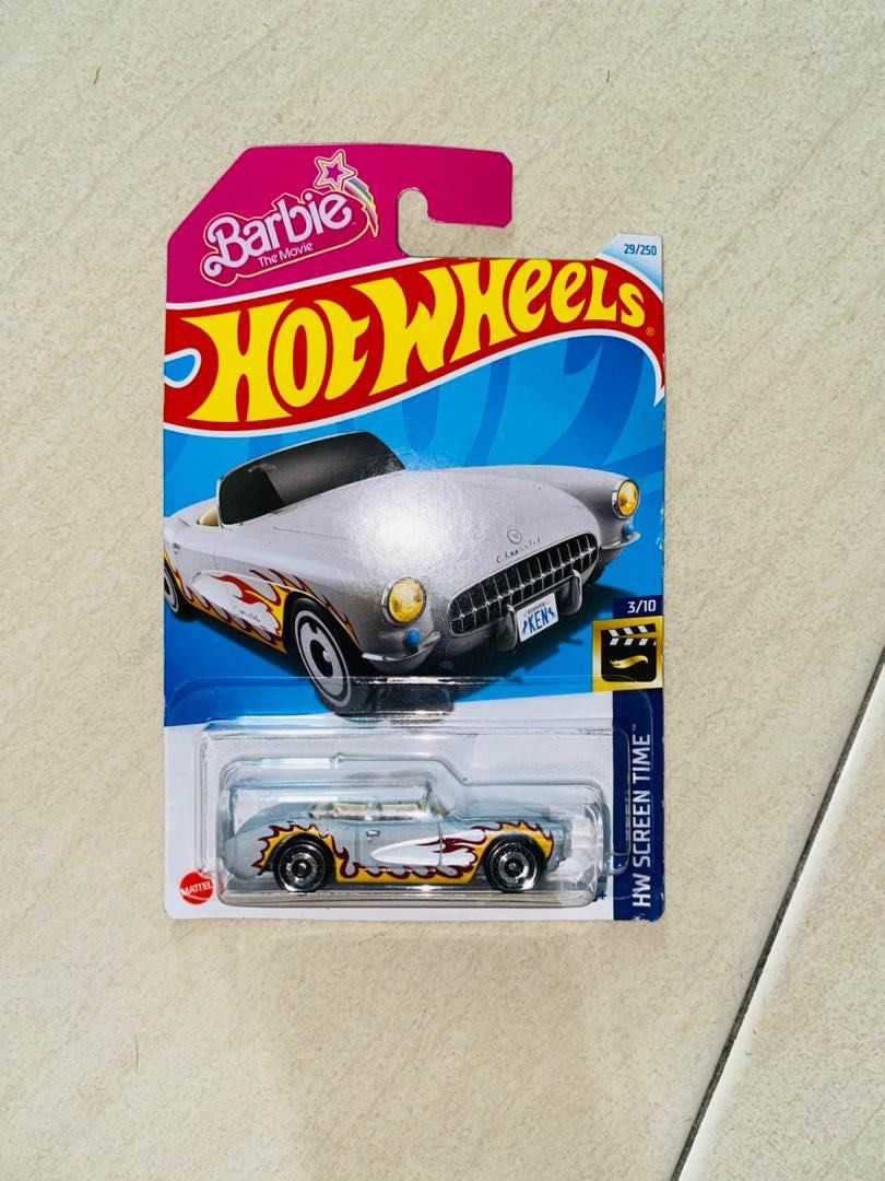 Hot Wheels 2023 Release (Mainline) Barbie Edition 1956 Corvette, Scale - 1:64. 