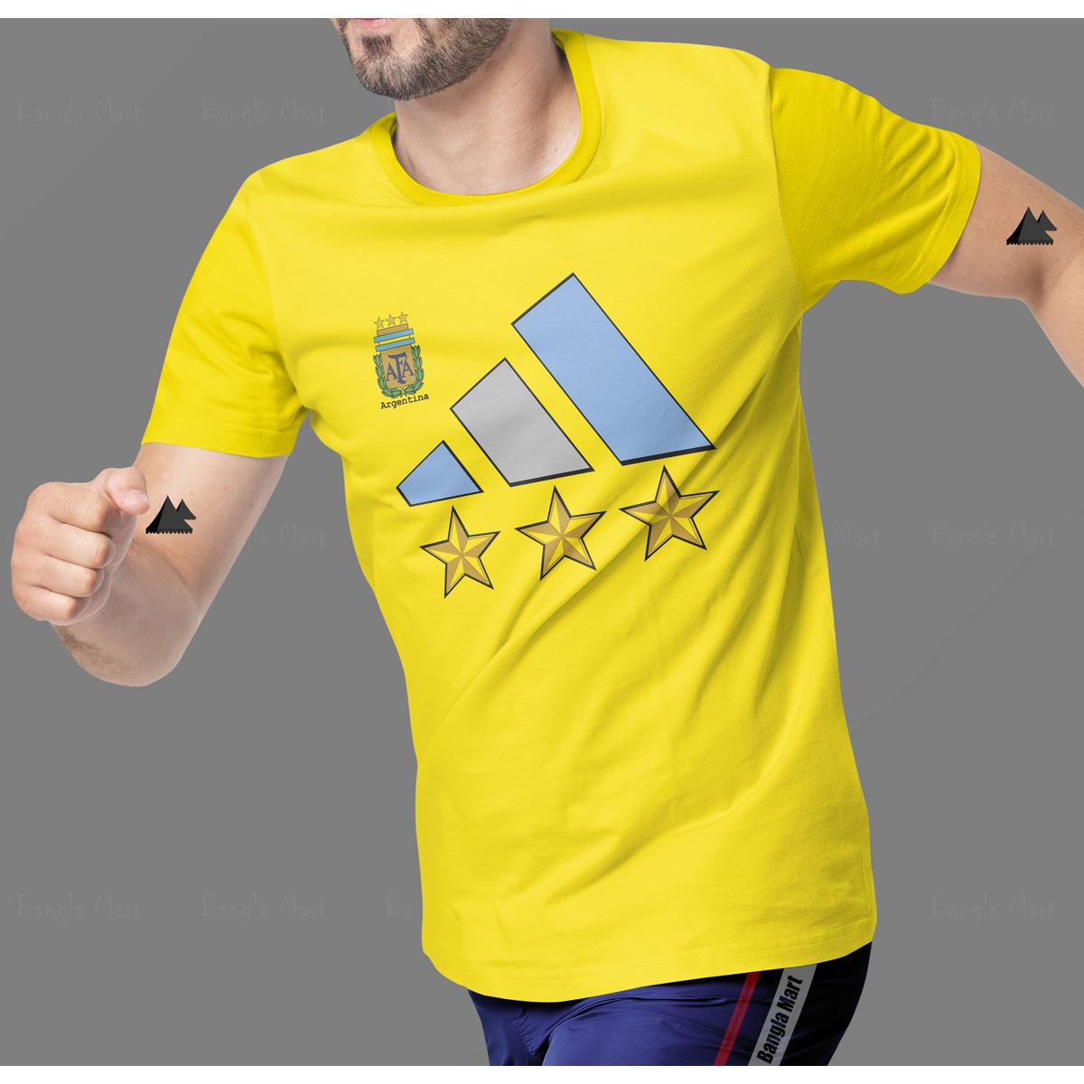 New Classy Adi_das Design With Argentina Football Logo AFA - T Shirt