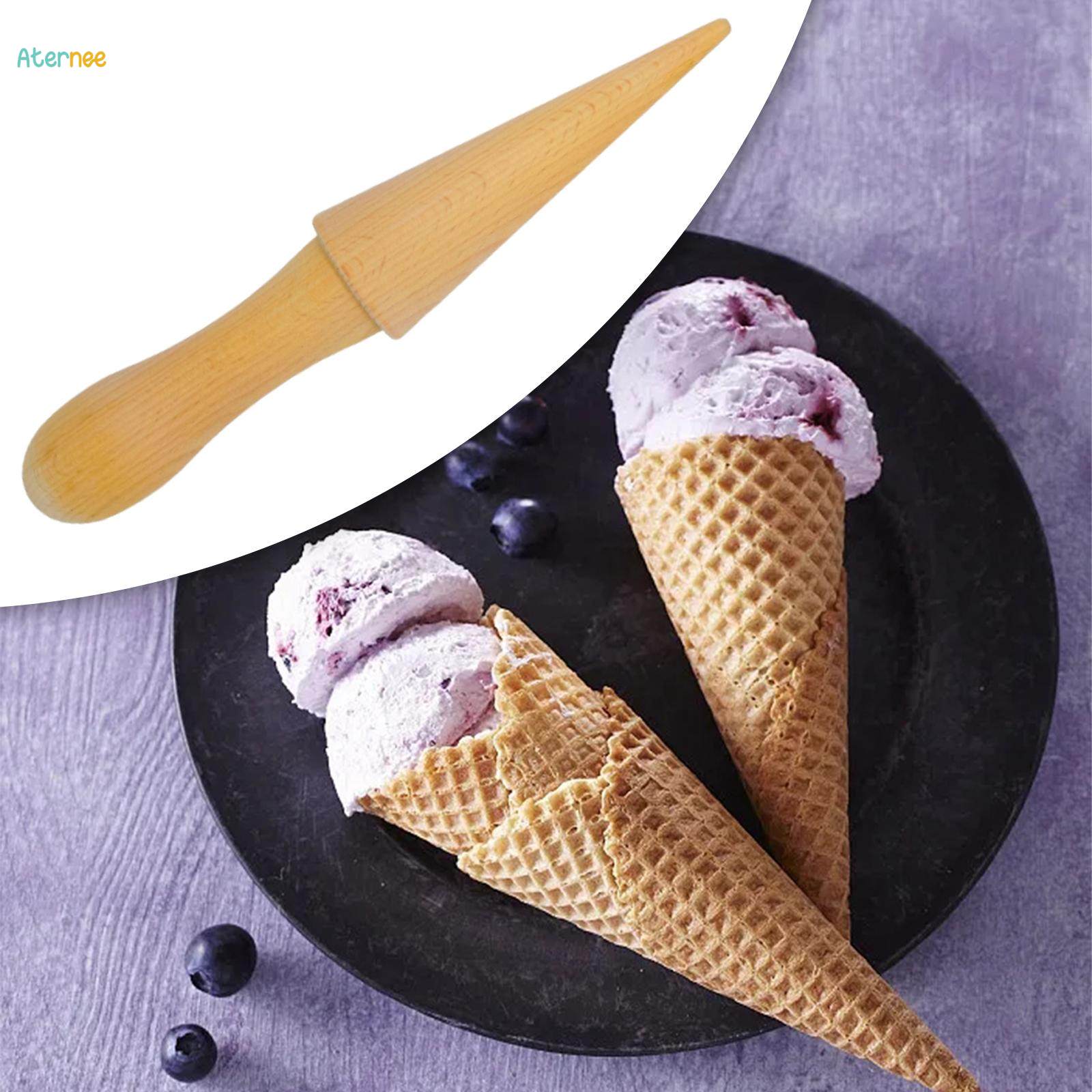 Ice Cream Cone Maker, Waffle Cone Roller, Baking Decorating Tools, Pizzelle Roller DIY Egg Roll for Cooking, Pastry, Accessories. 