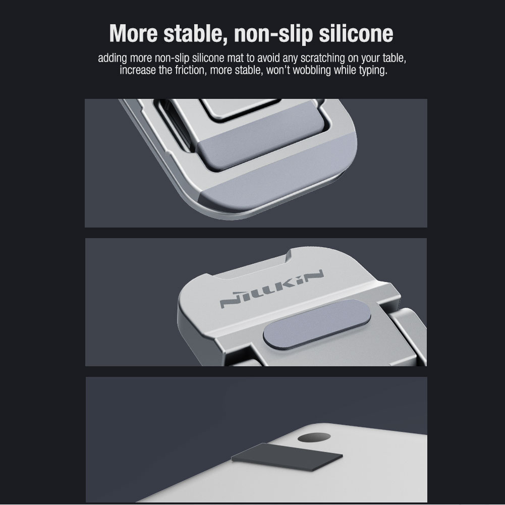 Nillkin Mini Hide Laptop Stand for Three Adjustable Angle Stand Universal Holder Notebook Accelerates Heat Dissipationel. 