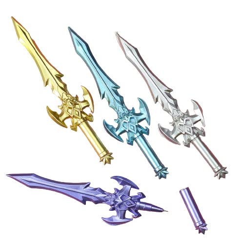 Sword Shape Colourful Pen 2 pcs (multi designs).. 