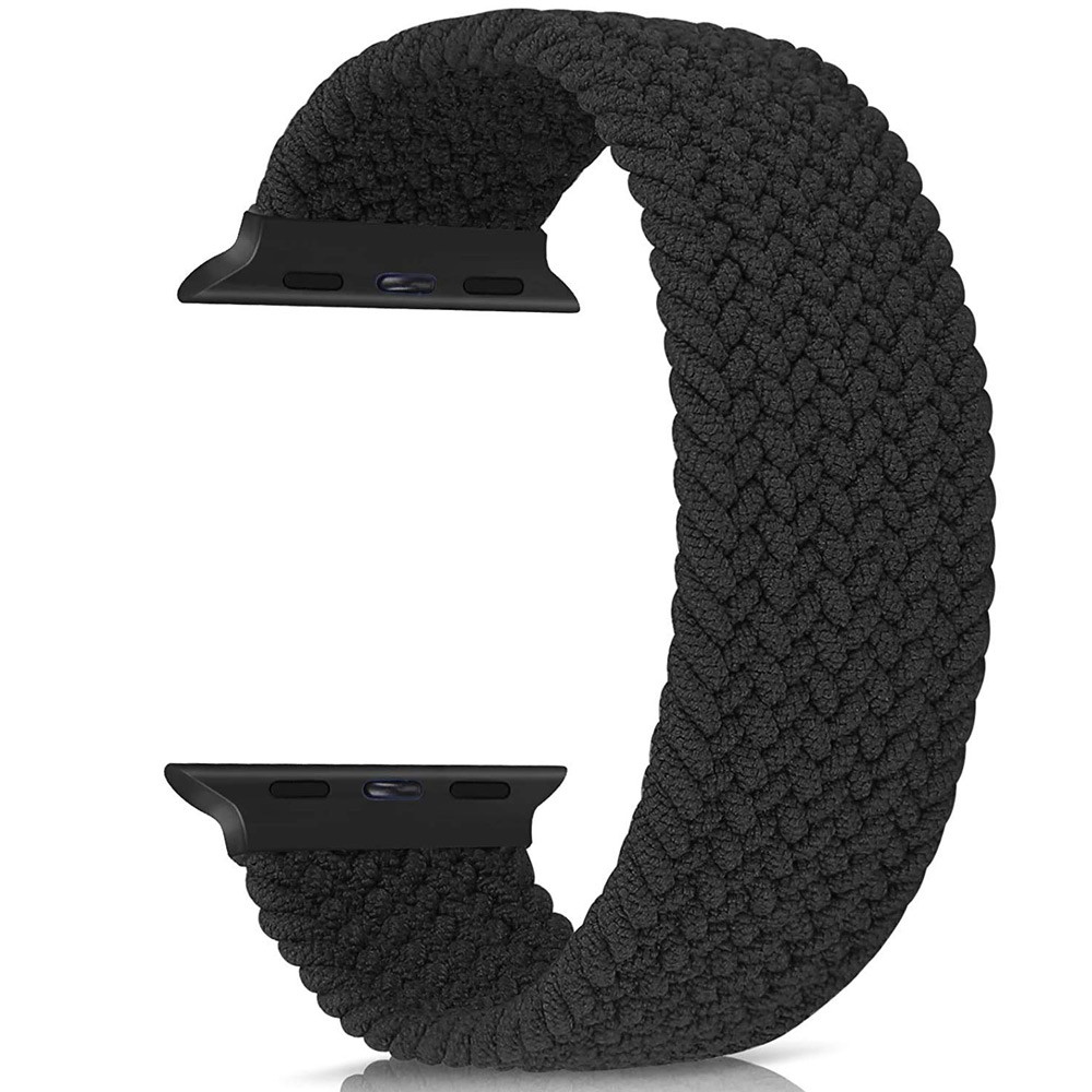 45mm Solo Loop Nylon Fabric Soft Breathable Strap Band for Apple Watch Series 7 Smartwatch