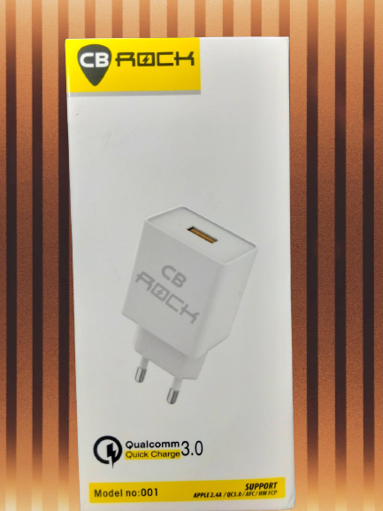 CB ROCK Usb Charger Qualcomm Quick Charge  3.0 Fast Charging typ c. 