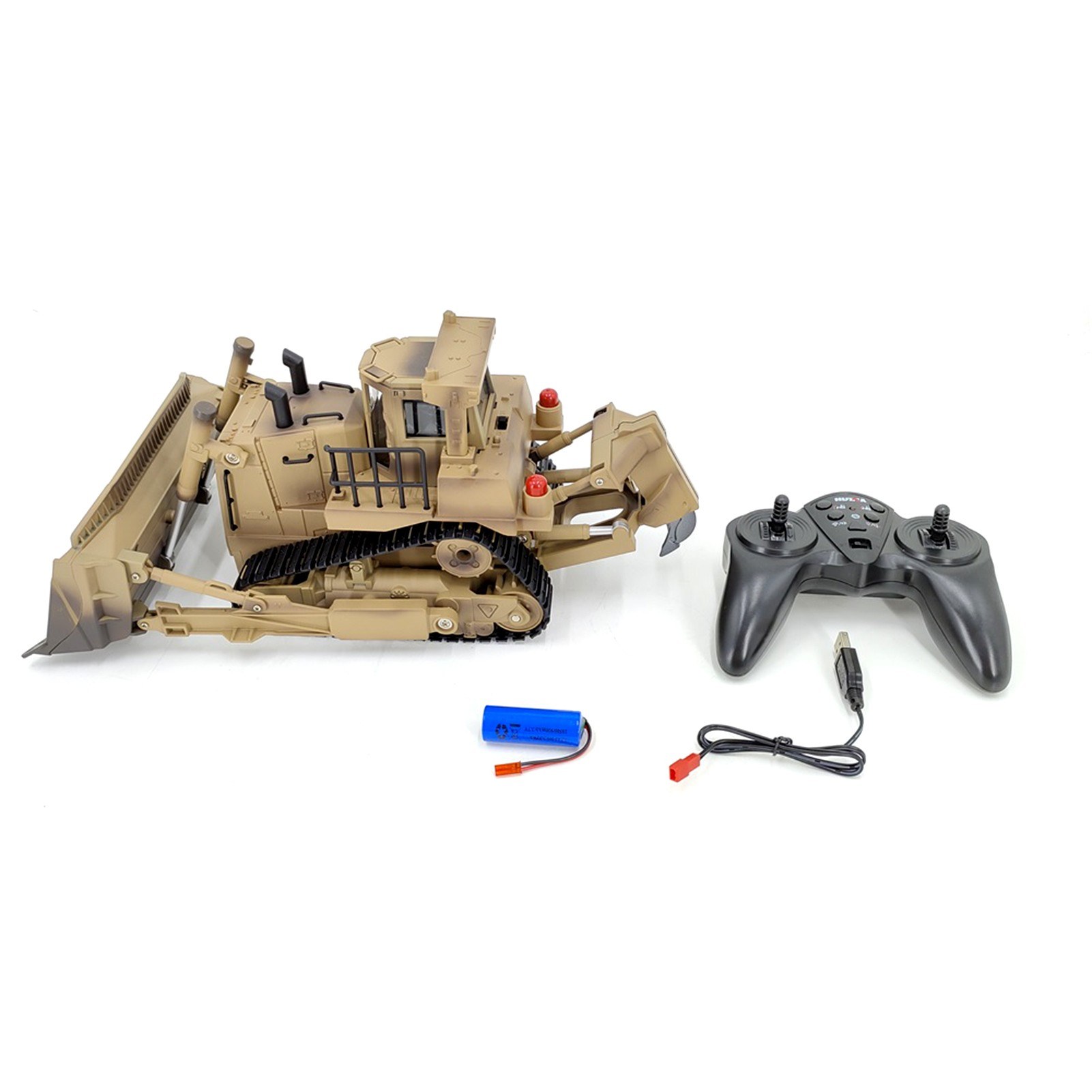 2.4Ghz 1:18 Remote Control Bulldozer Remote Control Alloy apper Bulldozer Toy. 