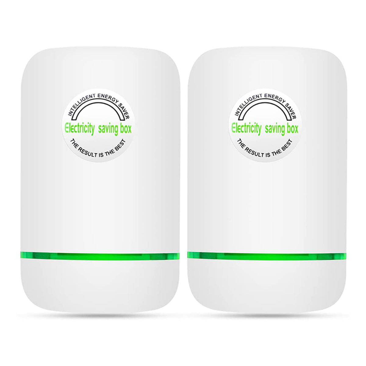 2PCS Power Save, Energy Saver, Electricity Saving Box Household Office Market Device Electric Smart US Plug
