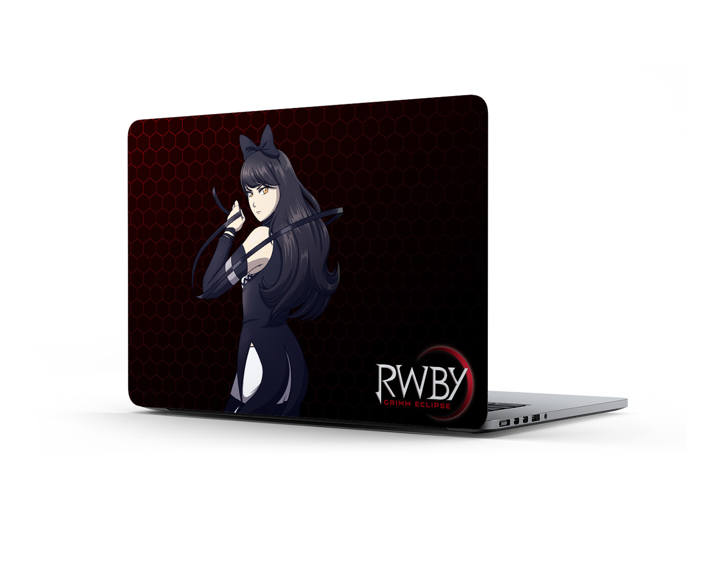 LPTP-1298 RWBY Grimm Eclipse Weiss Schnee Right on Track Laptop Sticker. 