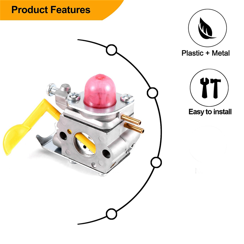 Carburetor AC04122 Fuel Line Kit for Poulan Featherlite Weed Eater FL20 String Trimmer Brushcutter C1U-W24 545081808 Replacement. 