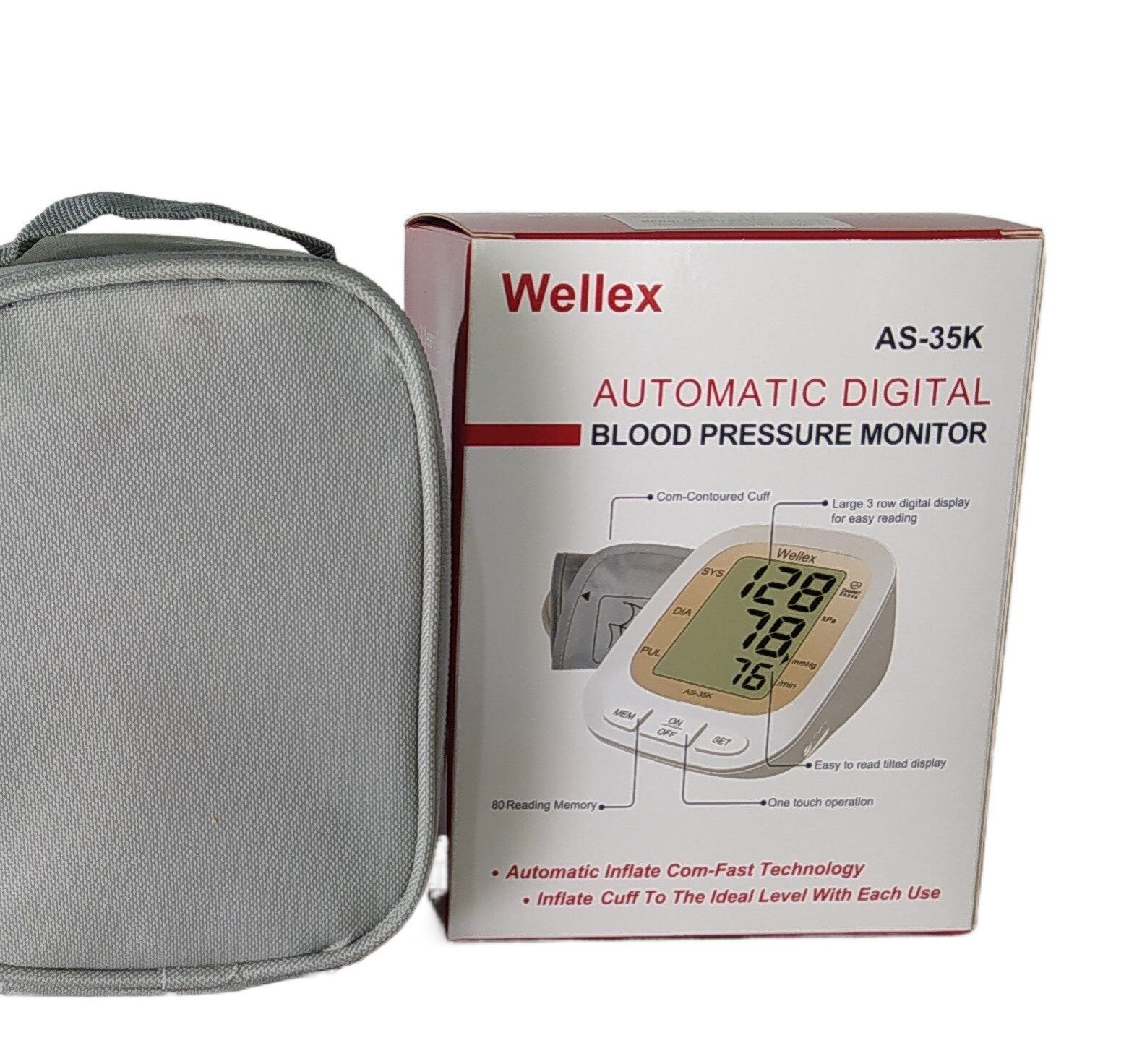 Wellex Electronic Blood Pressure Machine & Pulse Rate Monitoring Meter for Accurate Measurement.. 