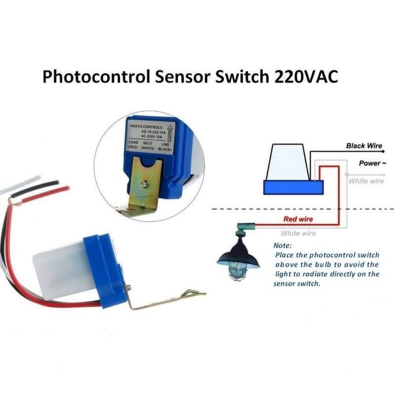 Auto On/Off Light Switch Photo Control Sensor. 