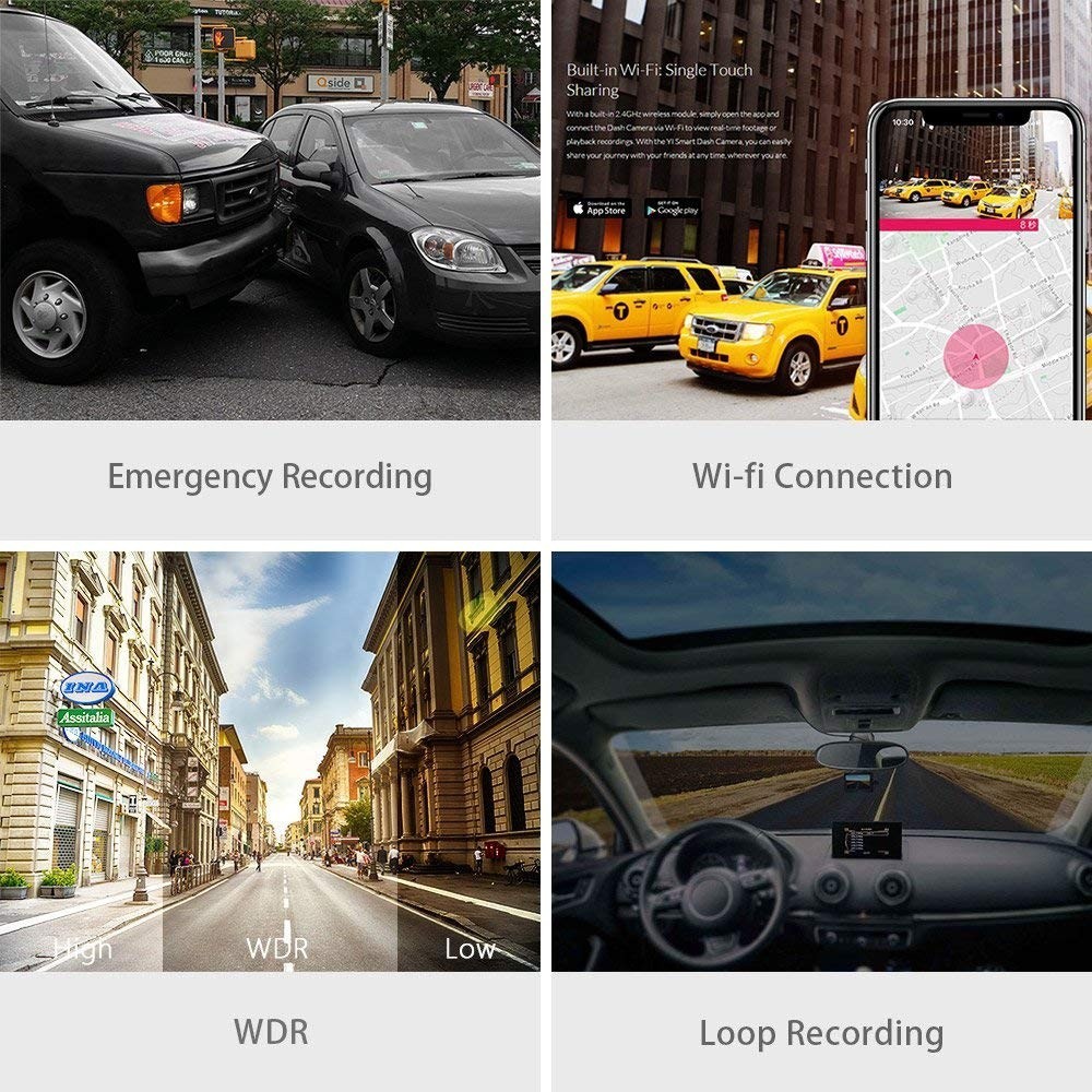 for YI Smart Dash Cam For Car 2.7 Screen Full HD 1080P Chinese version. 