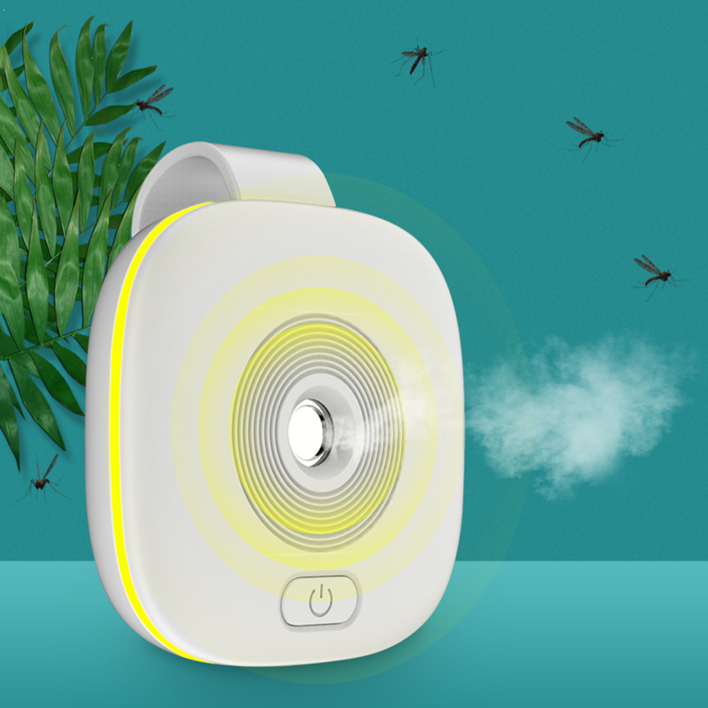 Migeet Portable Ultrasonic Pest Repellent with Spray Electric Mosquito Mouse Repeller Frequency Conversion Ultrasonic Insect Bug Pest Control Cockroach Repellents Rechargeable Repellers. 