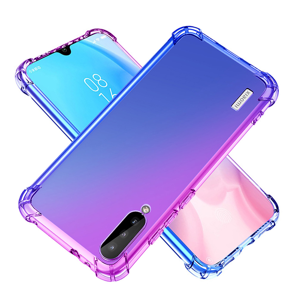 For xiaomi mi a3 Reinforced Shockproof Cushion Back Clear Hybrid Transparent Sof Tpu Back Cover For xiaomi mi a3 Phone Case. 