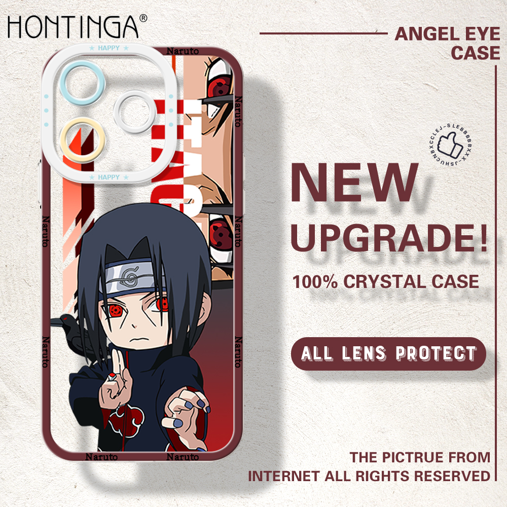 Hontinga for Realme C63 Back Cover Cartoon Naruto Print Camera Protection Transparent TPU Soft Phone Case