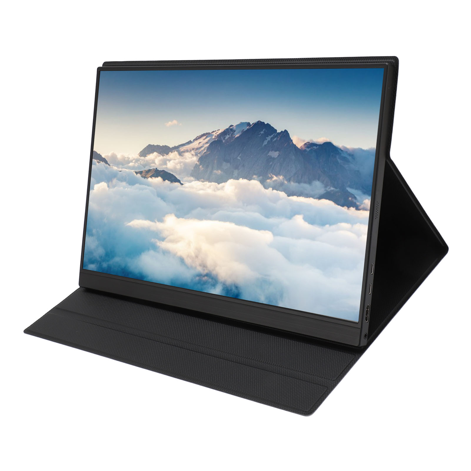 Second External Monitor 1200:1 Contrast Ratio Multi Port 2560x1600 Resolution Vivid Image Portable Gaming Monitor Black for PC. 
