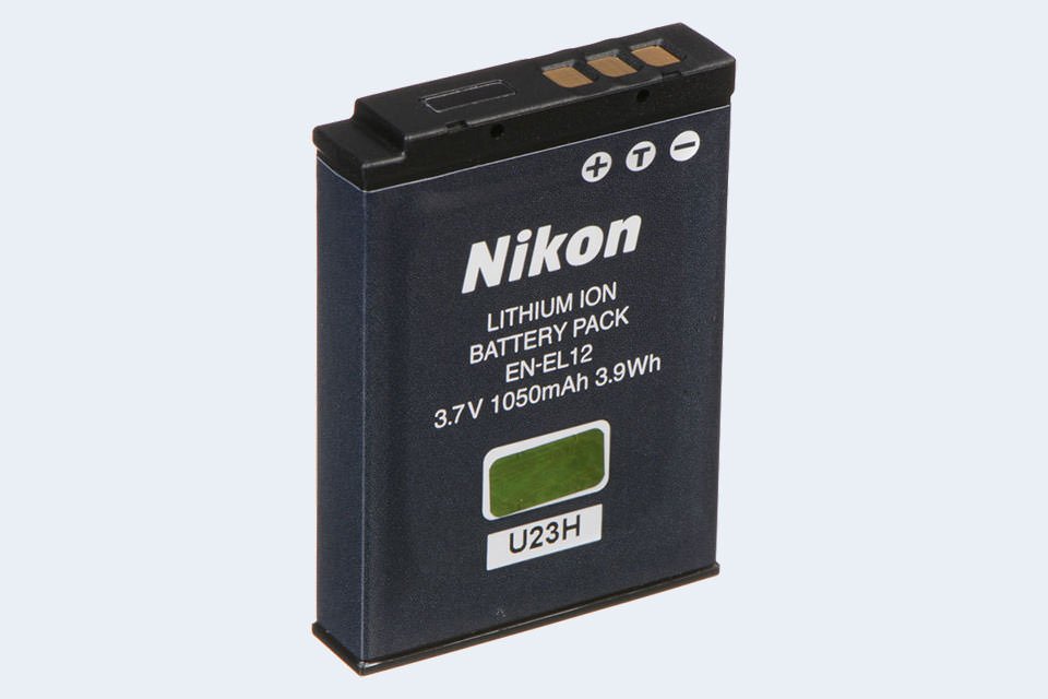 Nikon EN-EL12 Rechargeable Li-ion Battery for Select Coolpix Models , black