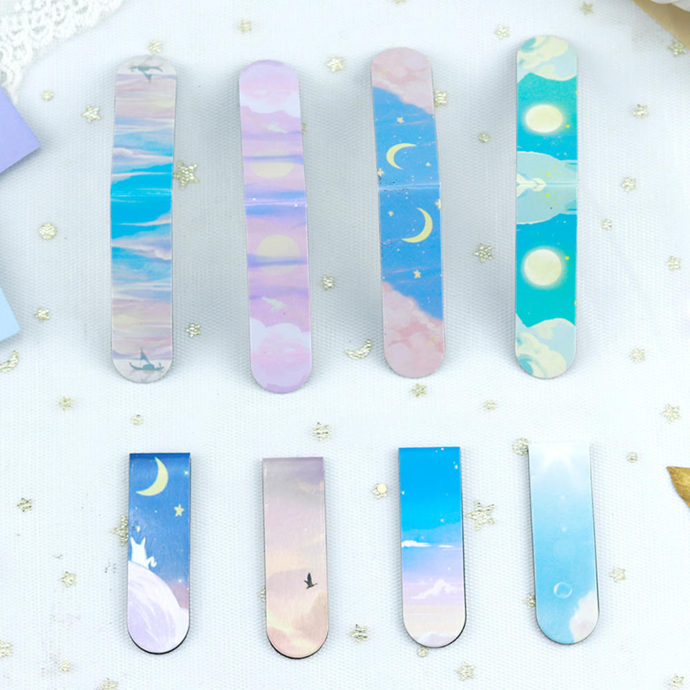 Magnetic Bookmarks Magnet Page Markers Assorted Book Markers Durable Magnetic Page Clip for Students Teachers Reading
