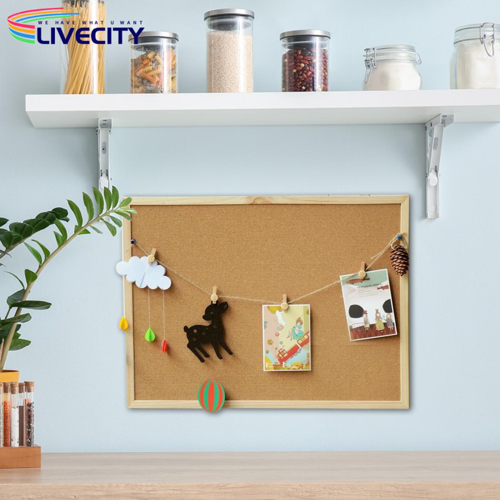 Durable Cork Board with Wood Frame Versatile Cork Board for Notes Pictures Memos Durable Wood Frame Ideal for Home Office Use Wood Frame Cork Board. 