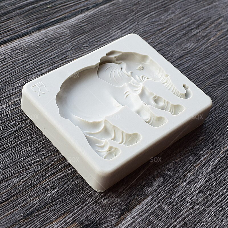 【happy one】Series Elephant Cooking Fondant Baking Molds,Moule Silicone,Cake Decorating Tools Tools MR62. 