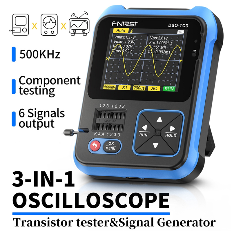 -TC3 Digital Oscilloscope Transistor LCR 3 in 1 Tester B. 