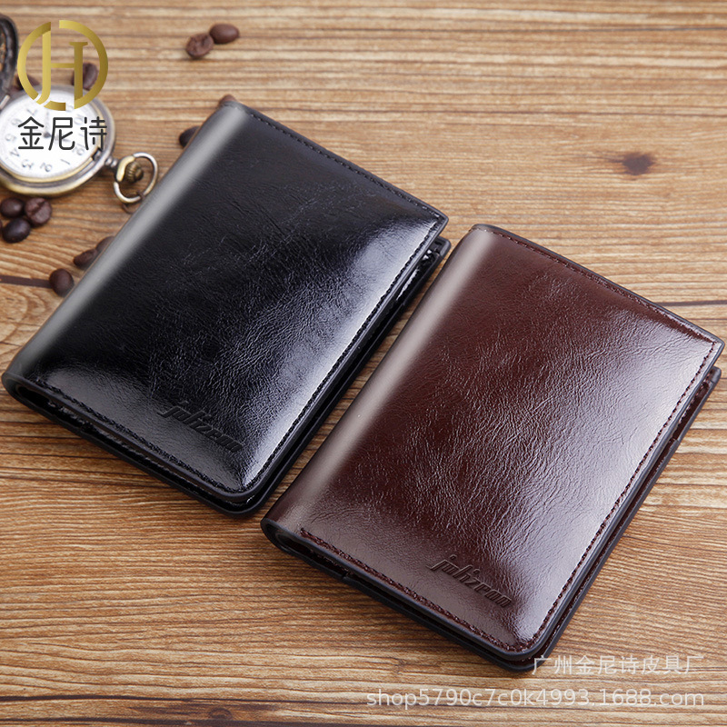 New Men's Zipper Wallet, High end Multi functional Change Bag, Large Currency Wallet. 