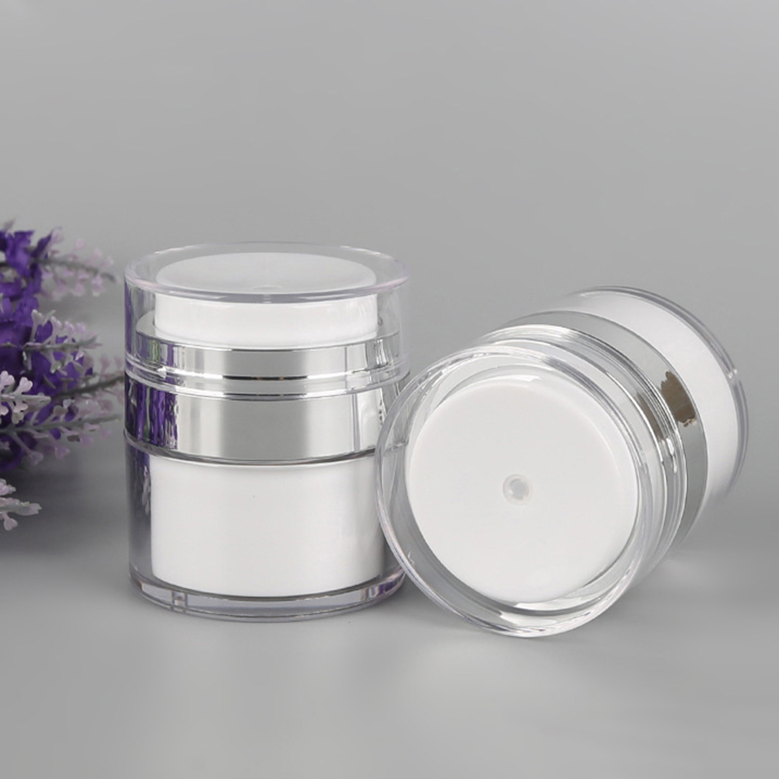 15ml/30ml/50ml Cream Bottle Portable Leak-proof Empty Airless Moisturizer Face Cream Dispenser for Travel. 
