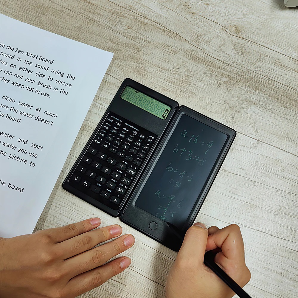 6 inches Smart scientific Calculator with Foldable Digital Drawing PAD, Stylus Pen with LCD Tablet TAB Foldable Eraser. 
