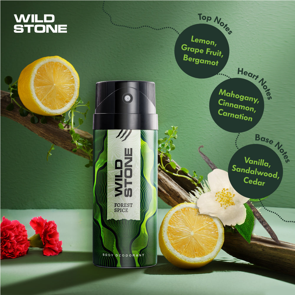 Forest Spice Deodorant for Men 150ml | Wild Stone