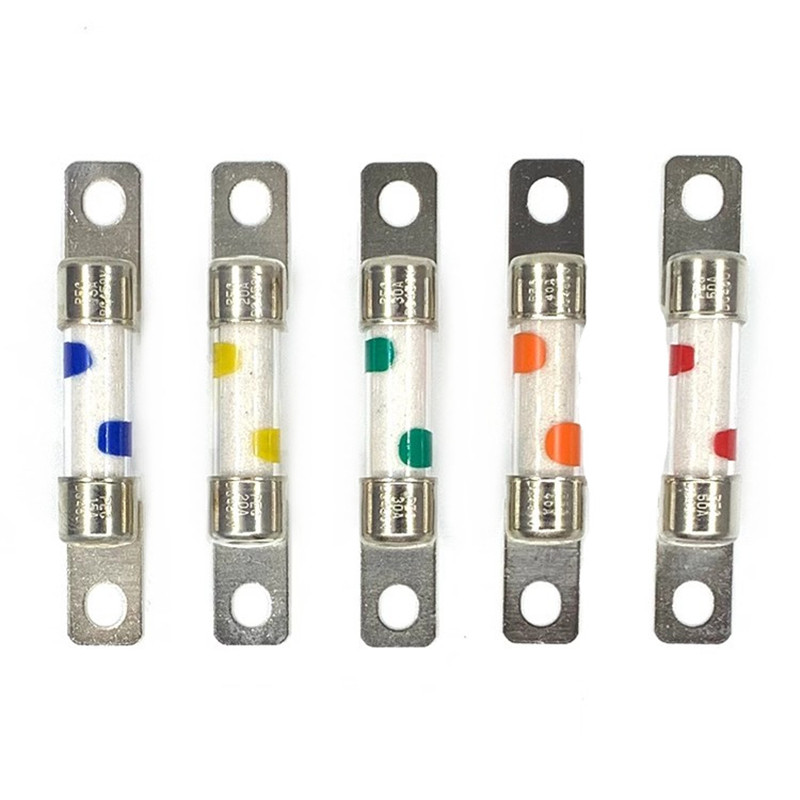 PEC New Energy Vehicle High Voltage DC450V fuse 10A/15A/20A/30A/40A/50A fuse tube electric compressor converter Automotive Fuses. 